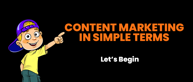 Content Marketing in Simple terms illustration